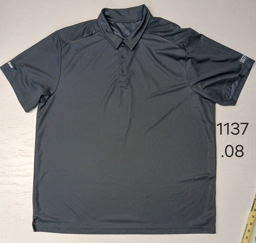 Port & Company (2XL) Gray Performance Dri-Fit Collar Shirt